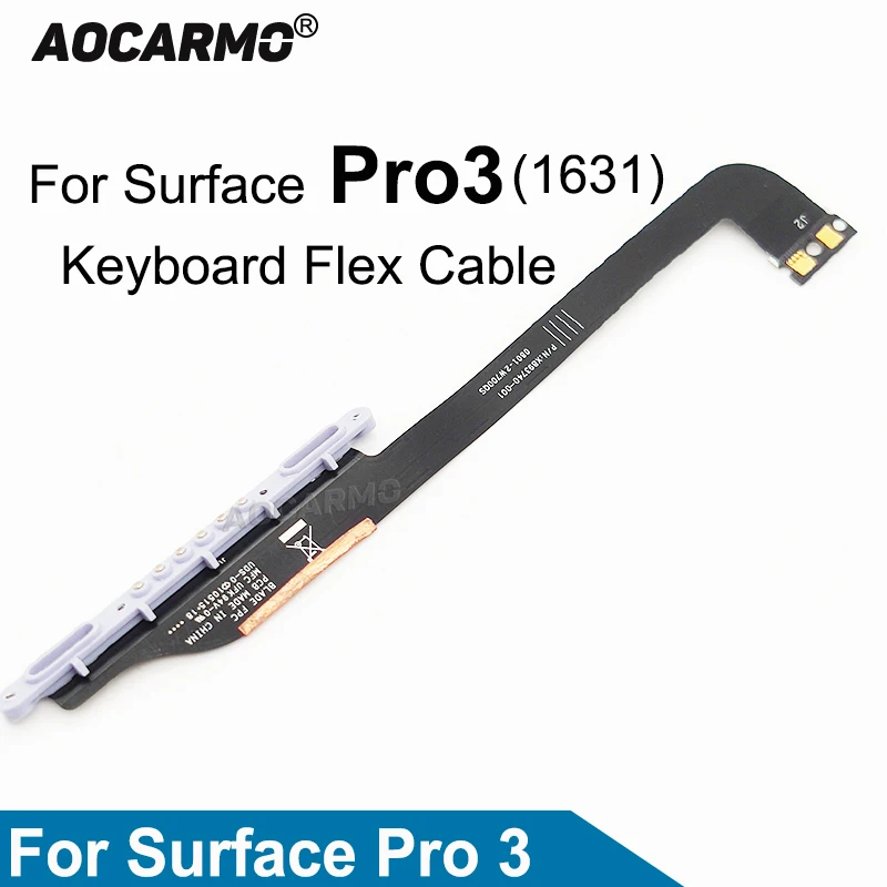 

Aocarmo для Microsoft Surface Pro 3 Pro3 1631 X893740-001 Jack Порт Разъем клавиатура гибкий кабель, запчасти для ремонта