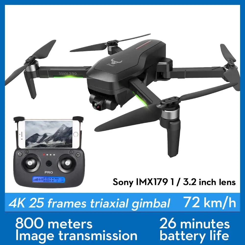 SG906 PRO2 Профессиональный беспилотные летательные аппараты с Камера 4K hd 3 осевому