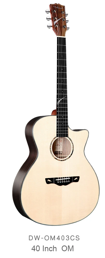 DW-OM403CS Dadarwood OMH404CS твердая верхняя акустическая электрогитара, гитара ra acustica - Цвет: DW-OM403CS