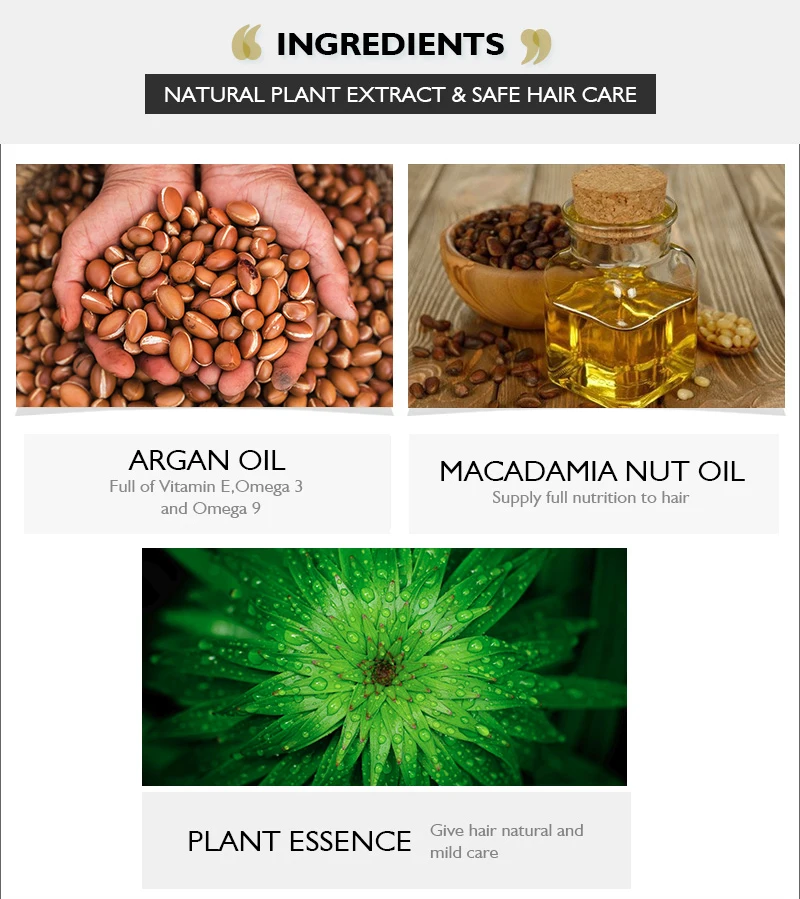 HAIRINQUE Sulfate-free увлажняющий шампунь аргановое масло и масло Macadamia увлажняющий, питательный, глубокое очищение улучшение Frizz 300 мл