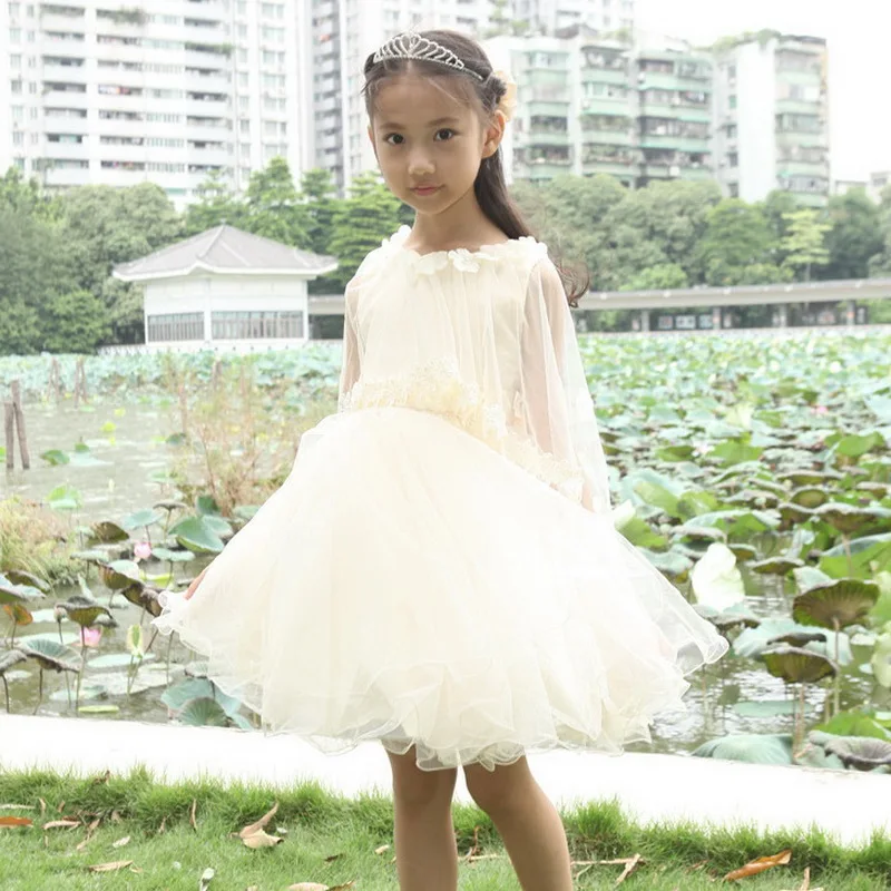 Детское платье принцессы с кружевной шалью|kids summer dress|dresses for girlssummer dresses girls |
