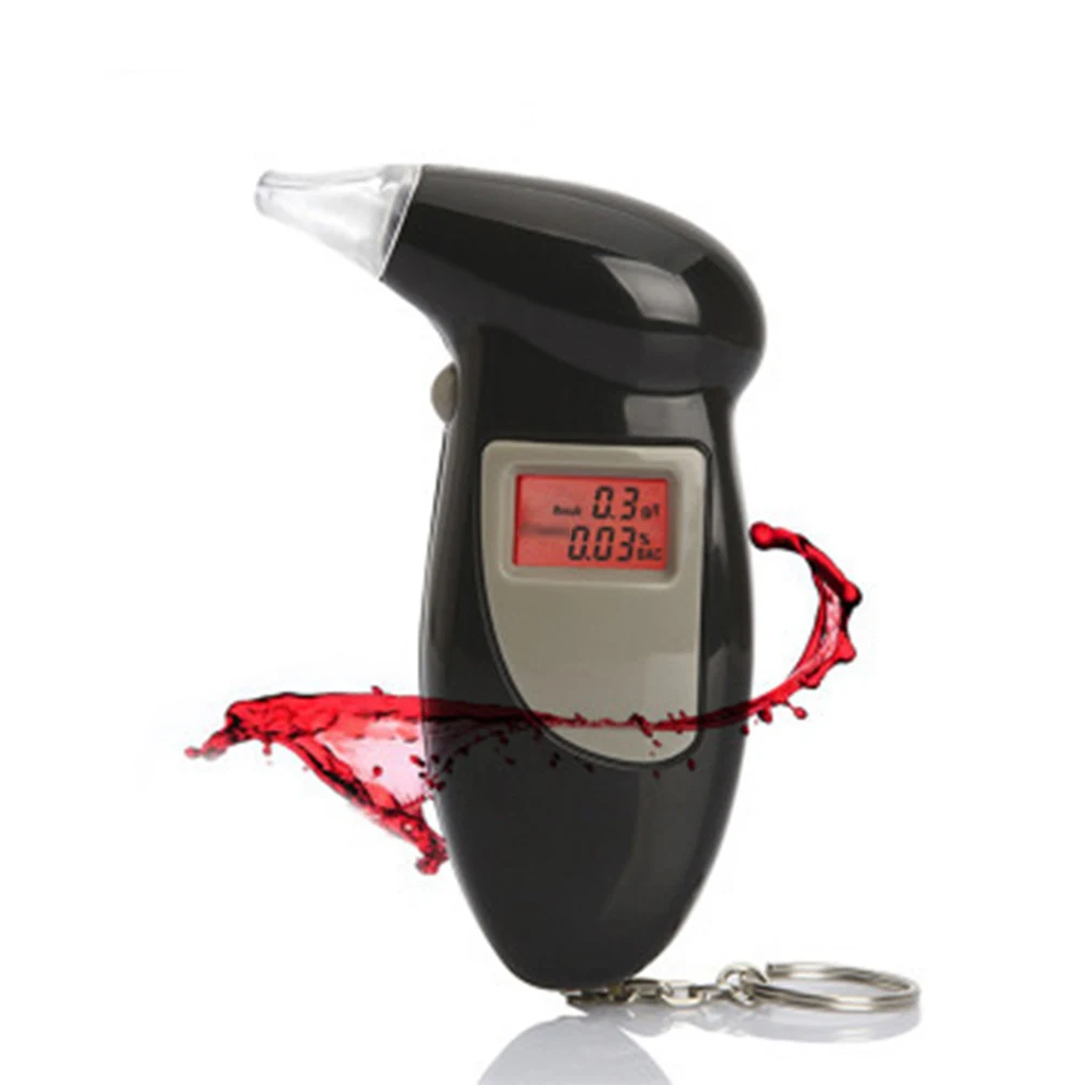 

Handheld Backlight Digital Alcohol Tester Digital Alcohol Breath Tester Breathalyzer Analyzer LCD Detector Professional AT-68
