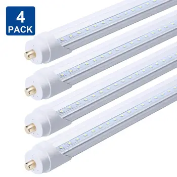 

FA8 LED Tube Light 45W 8ft T8 5000K White Single Pin Double-Ended Power 2.4M 96INCH LED Bulb Lighting Stock In US!