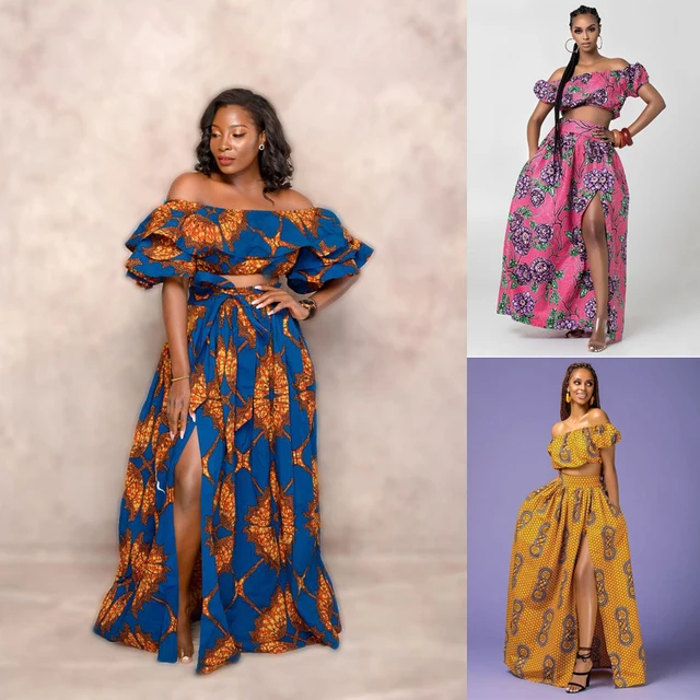 Ebube Crop Top/Skirt Set Outfits