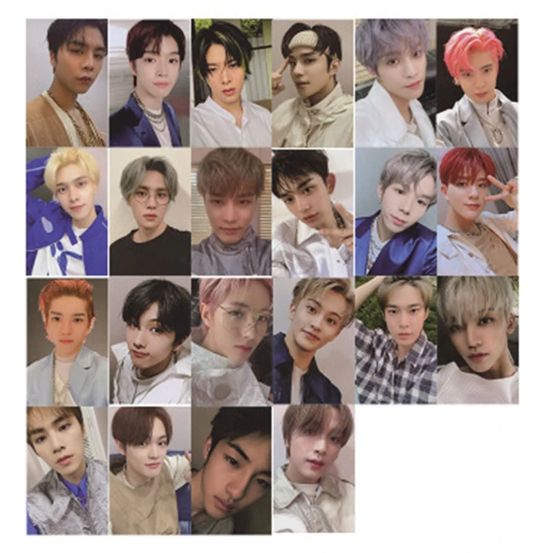 Kpop NCT резонанс Pt. 1 ломо карта фотокарточка самодельные карты оранжевая подпись