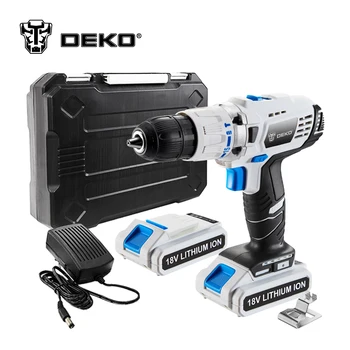 

DEKO GCD18DU3 18V 50N.m DC New Design Power With 2 Lithium-Ion Battery BMC Box Electric Cordless Drill Screwdriver Impact Driver