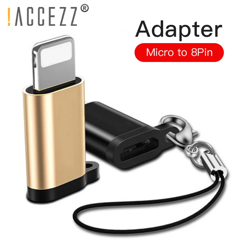! ACCEZZ 5 шт. OTG Женский USB адаптер для Iphone X XR XS брелок зарядки преобразователь