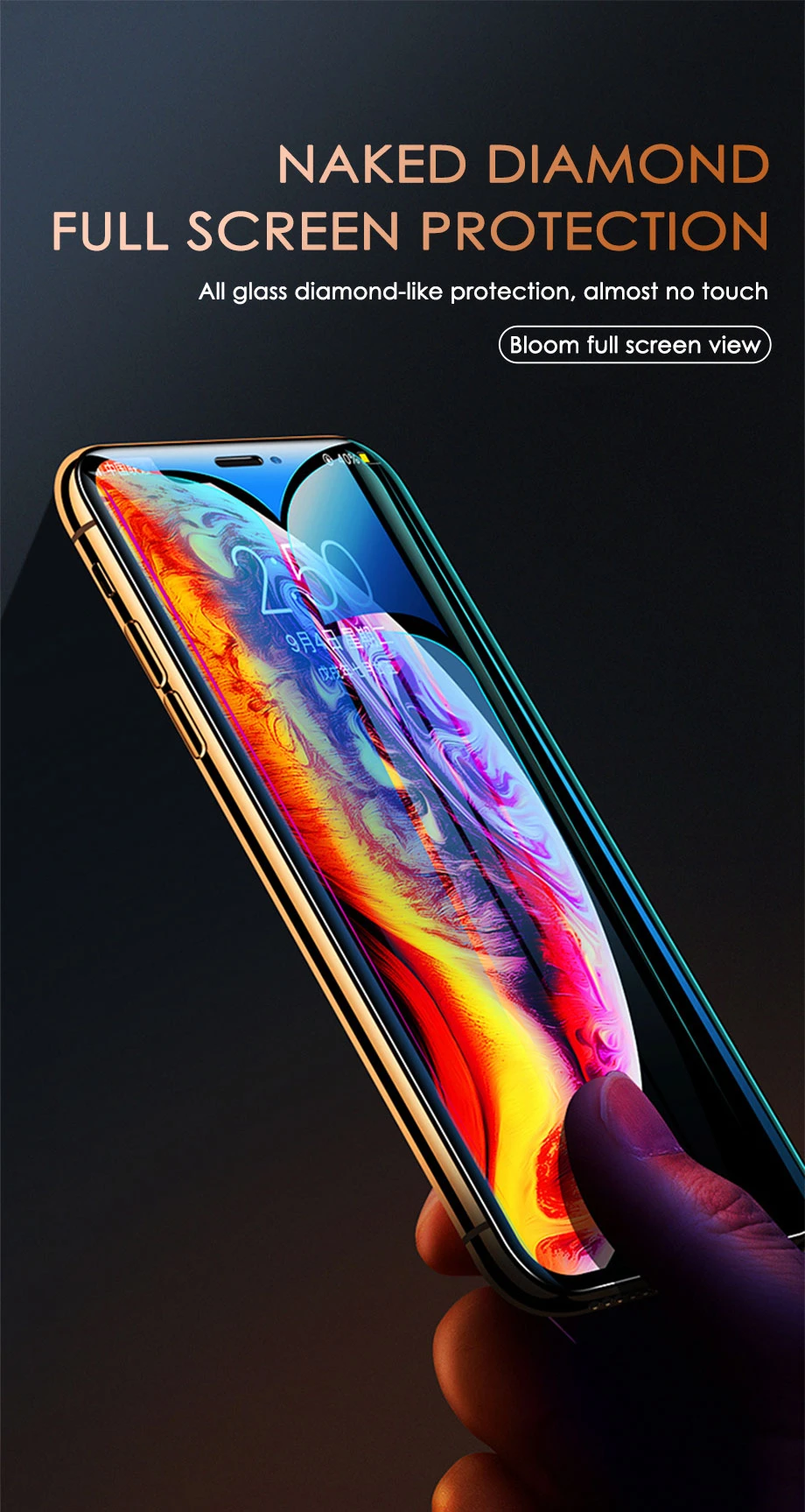 30D защитное стекло с закругленными краями для iPhone 11 Pro XR XS Max X Закаленное Защитное стекло для экрана XS Max XR полное покрытие стекло