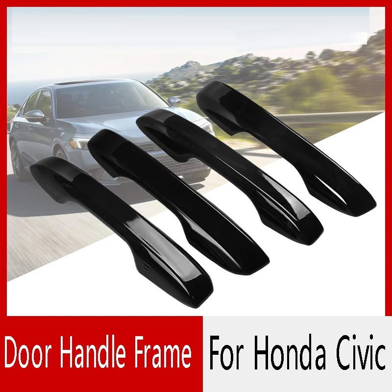 4Pcs Door Handle Covers Trim Exterior Door Handles Covers For Honda