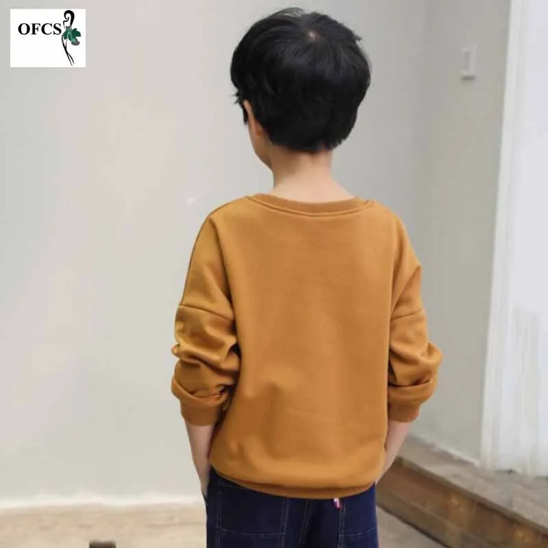 Autumn Boys Brand Sweaters Children Long sleeve knit pullovers Girl's Cotton Dot T-shirt Coat kids Fashion Clothes Fleece110-160