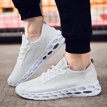 

Youth trend men's casual sports shoes fly-woven men's shoes soft and comfortable upper breathable fashion casual running shoes