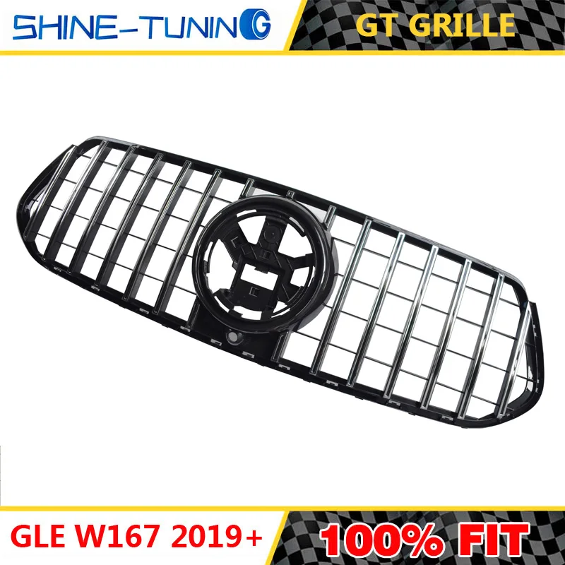 Front grill suitable for mercedes GLE W167 GT GT R AMG Grille for GLE300 GLE350 GLE400 GLE450 Without emblem