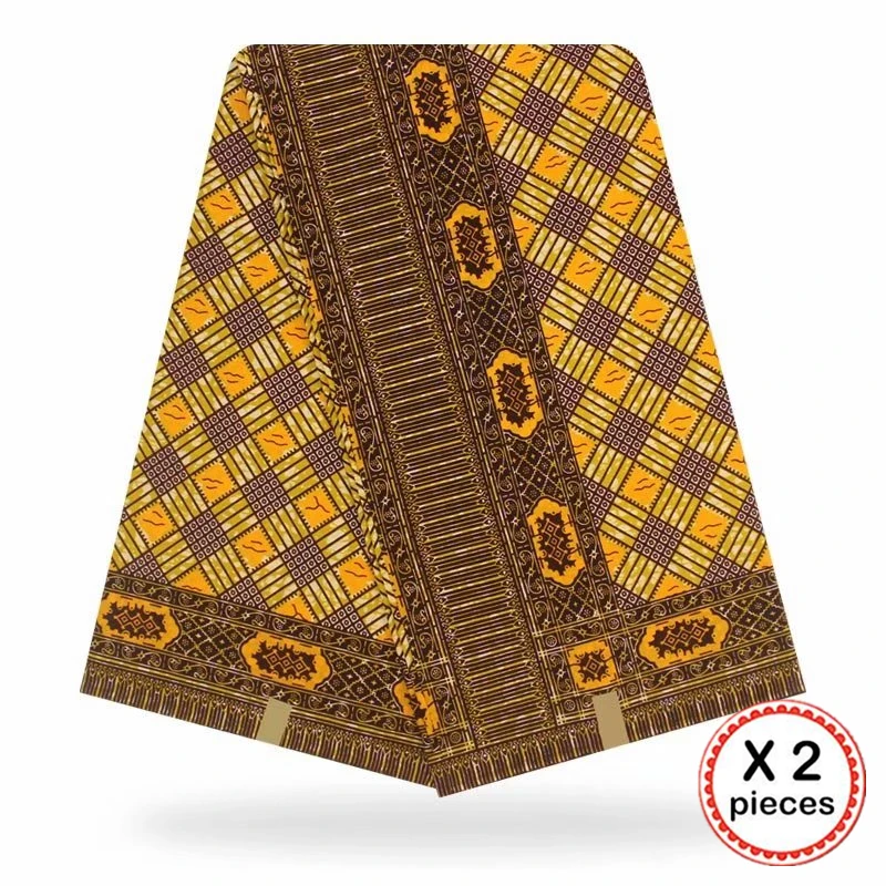 Африканская ткань с восковым принтом, хлопковая ткань для шитья, Анкара, африканская ткань, 12 ярдов, Нигерия, Гана, свадебная одежда, платье 91713