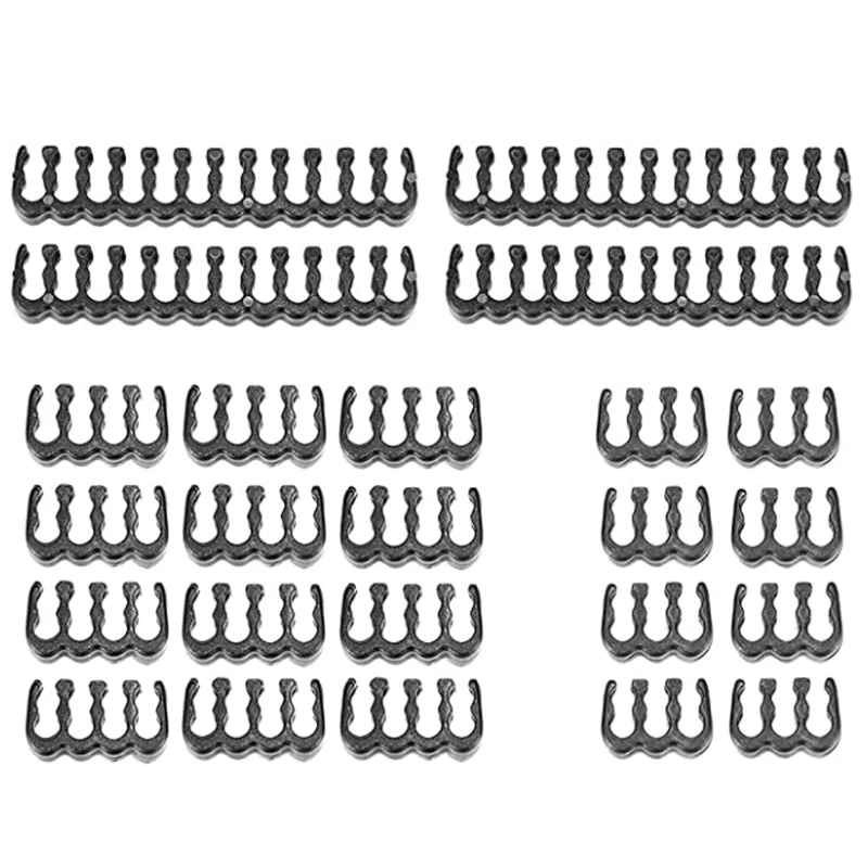 

24PCS/Lot PC Cable Comb Motherboard 24Pin 8Pin 6Pin Cable Comb for Computer Gesleeved Up to 3.4 mm Black