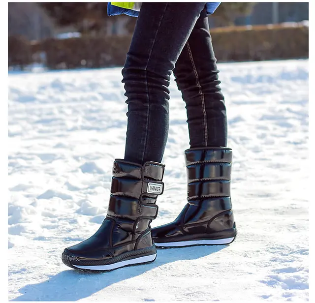 Classic Women Winter Boots Mid-Calf Snow Boots Female Warm Fur Plush Insole High Quality Botas Mujer Size 36-40 n544 tanie i dobre opinie NoEnName_Null NYLON Fits true to size take your normal size Round Toe Slip-On Solid Flat with Microfiber Rubber Platform Classic Women Winter Boots Mid-Calf Snow Boots Female Warm Fur Plush Insole High Quality Botas Mujer Size 36-40 n544 tanie i dobre opinie NoEnName_Null NYLON Fits true to size take your normal size Round Toe Slip-On Solid Flat with Microfiber Rubber Platform