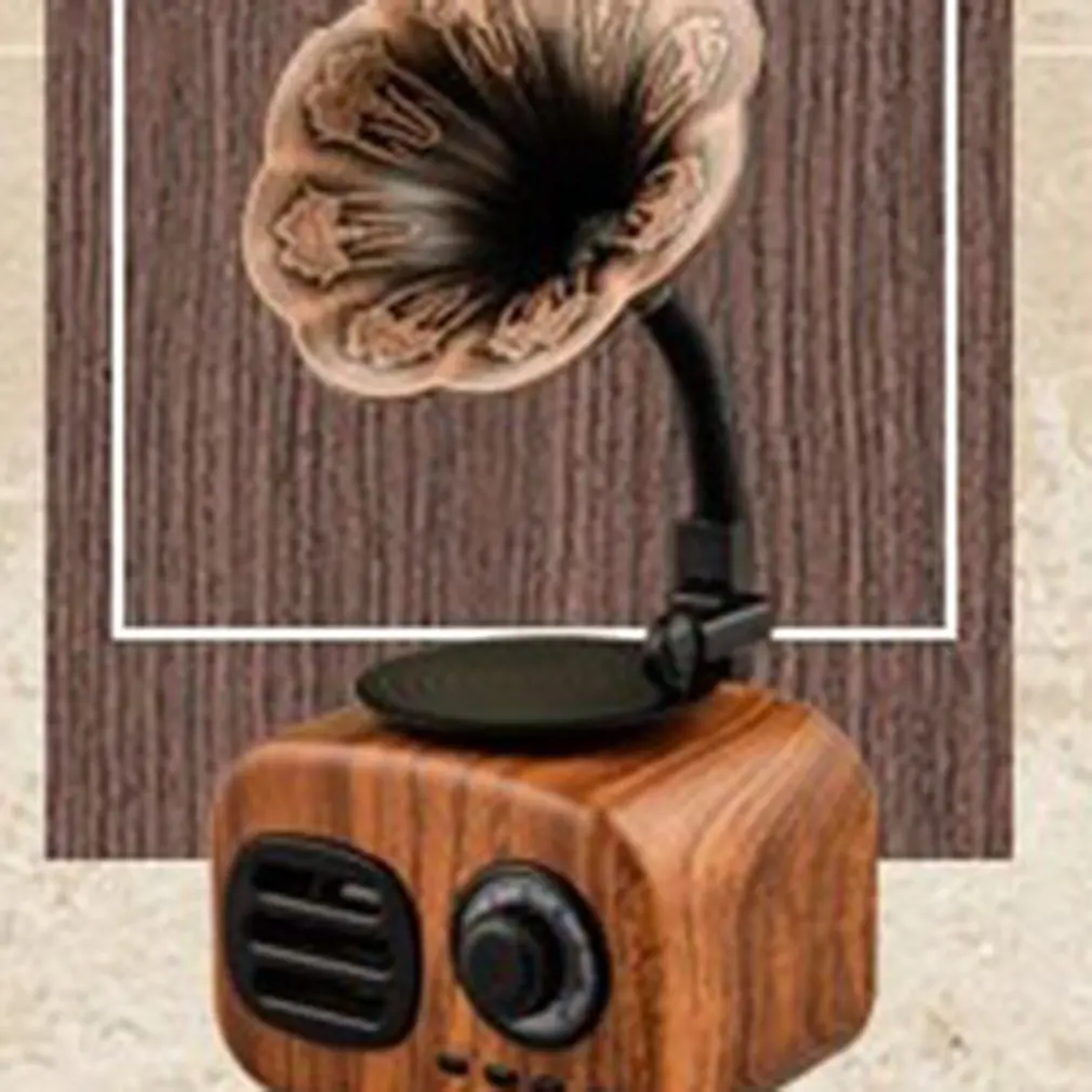 Ретро деревянный портативный мини Bluetooth динамик беспроводной громкий динамик наружная акустическая система TF fm-радио музыкальный сабвуфер