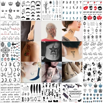 

1 Sheet Metallic Flash Temporary Tattoo Stickers Body Art Stcker Fake Tattoo Sticker