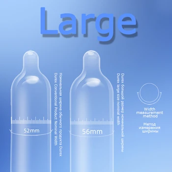 Durex Condoms XL 56mm Extra Large More Lubricant Thin Fitter Sex Toys Sleeve for Penis Cock Goods For Adults Intimate goods