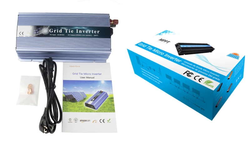 Mppt do Laço da Grade Inversor de Onda 220v para o Gerador de Vento do pv no Inversor Micro Solar Senoidal Pura 110v 18v 24v 30v 36v 1000w mppt do laço da grade micro inversor