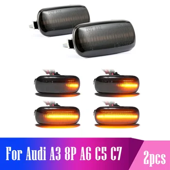 

For Audi A3 S3 8P A4 S4 RS4 B6 B7 B8 A6 S6 RS6 C5 C7 Led Dynamic Side Marker Turn Signal Light Sequential Blinker Light Emark