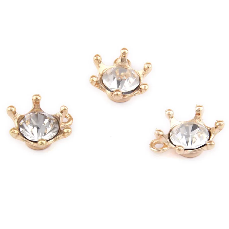20Pieces 18x10mm KC Gold Color Tone With Rhinestone Charms Diy Earring Bracelet Making Accessories | Украшения и аксессуары