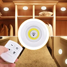 Anpro Dimmable LED Closets Lights with Remote Control Operated COB LED Under Cabinet Light Wardrobe Kitchen Lighting Lamp