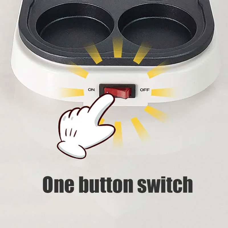 Electric Eggs Roasted Hamburger Machine Red Beans Cake Crepe Maker MINI Pie Pancake Baking Fried Egg Omelette Frying Pan EU 3