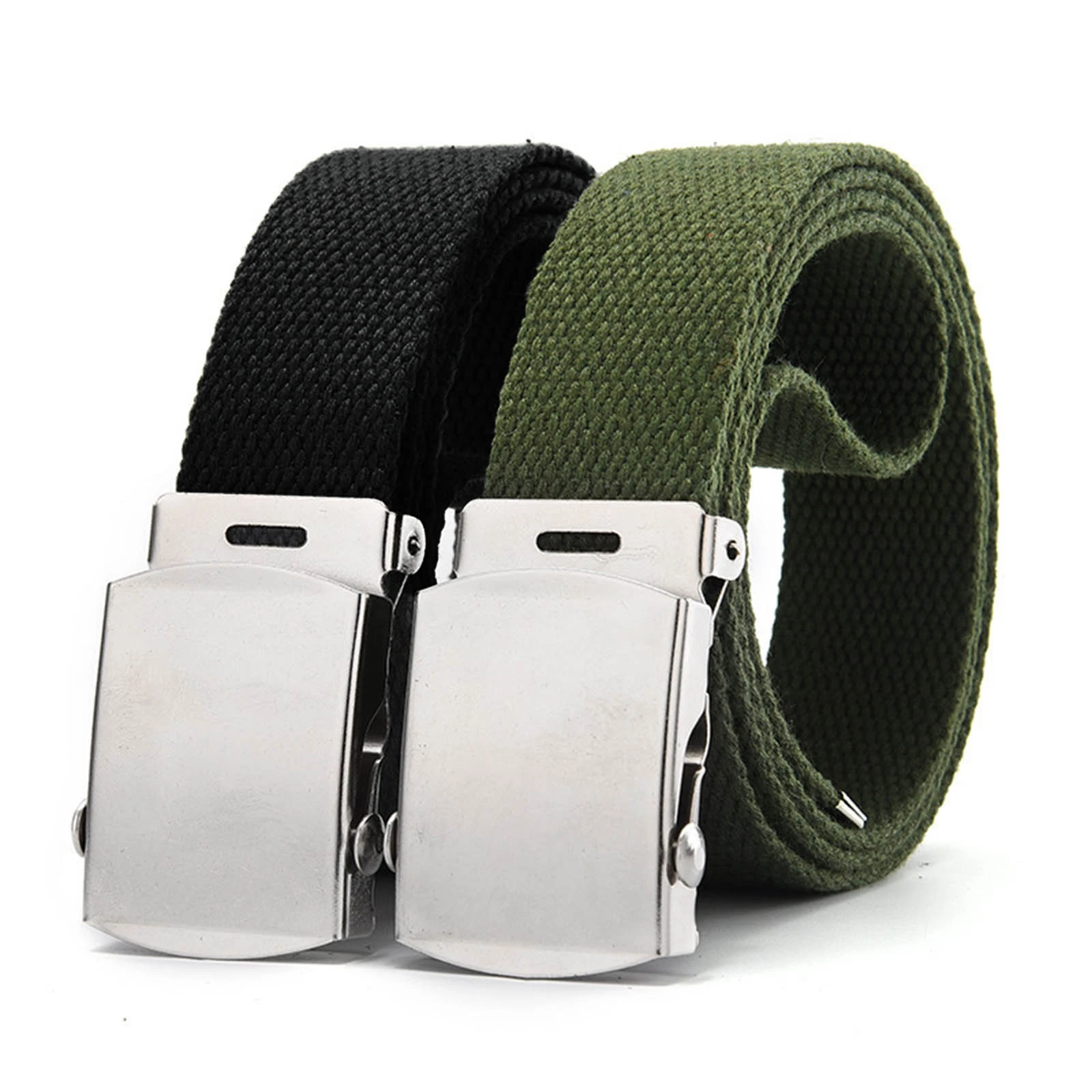 High Quality Canvas Belt Unisex Luxury Strap Tactical Military Canvas Waistband Outdoor Training Belt Metal Buckle Belts Black belts