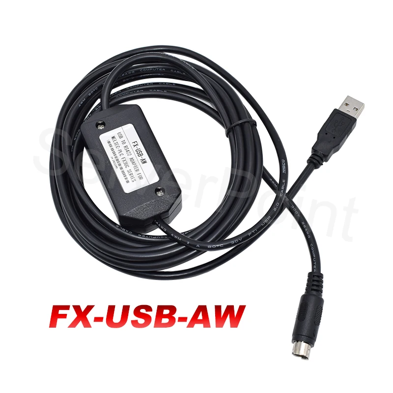 FX-USB-AW Suitable Mitsubishi FX3U 3G 1N 2N 1S Series PLC Programming Cable 