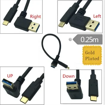 

Gold-plated USB3.0 elbow version Type-C straight head computer notebook Android mobile phone data charging cable
