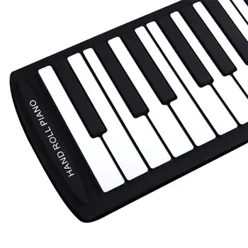 

Portable 61-key Hand-rolled Piano with Trumpet Children Adult Silicone Keyboard