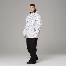 Лыжный костюм для мужчин зима водонепроницаемая ветрозащитная плотная теплая зимняя одежда мужские лыжные комплекты куртка лыжные и сноубордические костюмы