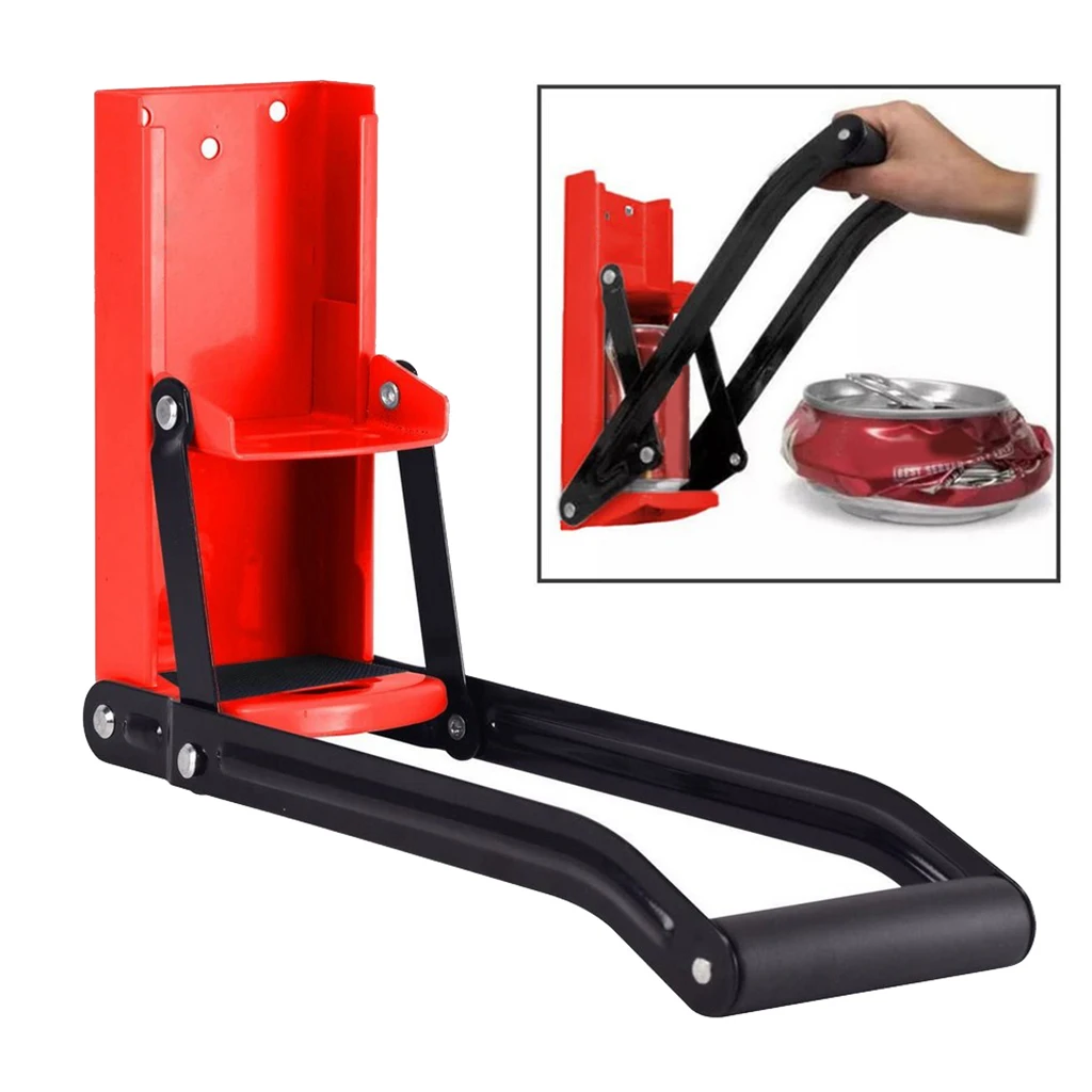 Heavy Duty Red Can Crusher Bottle Opener Soda Beer Bottle Smasher