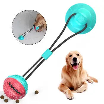 

Dog Interactive Suction Cup Push TPR Ball Toys Elastic Ropes Dog Tooth Cleaning Chewing Playing IQ Treat Toys Pet Puppy Supplies