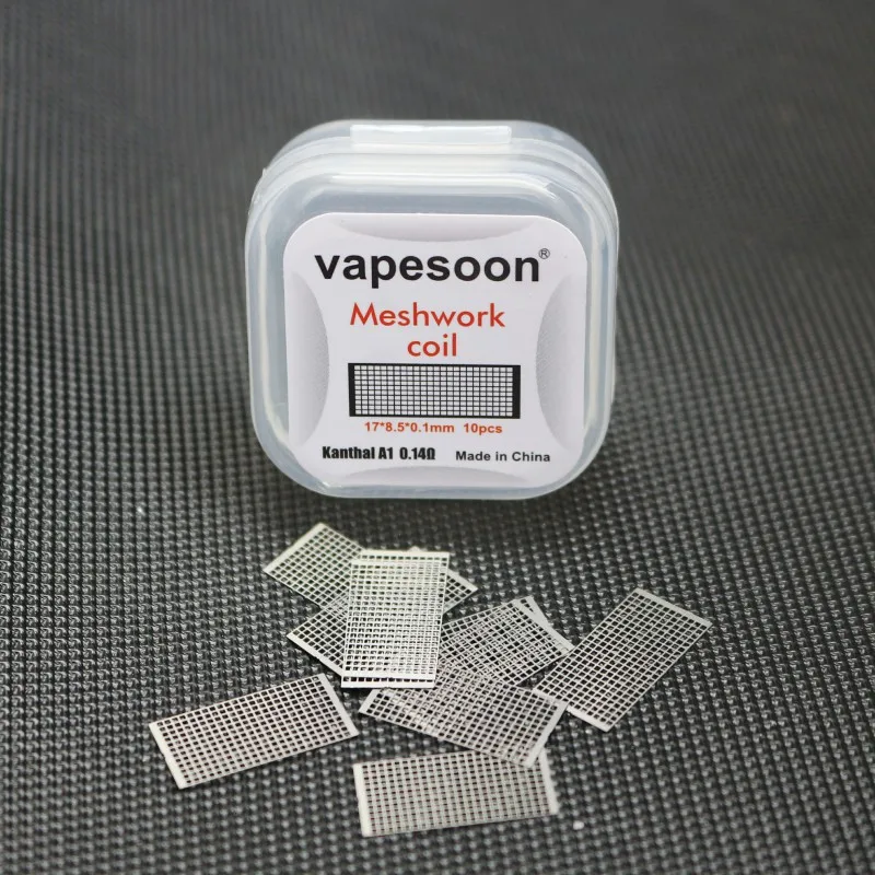 (10pcs/box) 18*6.2*0.1mm Ni80 0.17ohm KA1 0.2ohm dual clapton mesh coil for Zeus X RTA kylin m/For Profile Rdta
