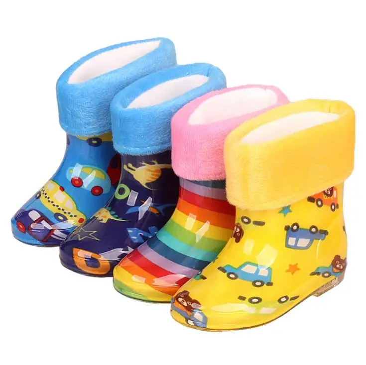 

New Arrived Cute Printed Classic Baby Girls Rain Boots Boys Rain Boots Kids Girl Shoes Children's Rubber Boots Waterproof