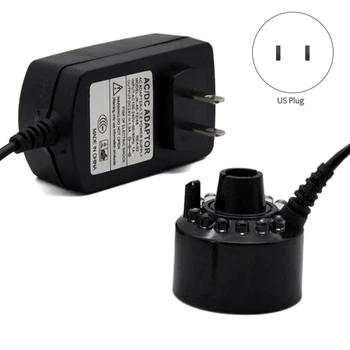 

Halloween Mist Maker Fogger Water Fountain Fog Machine Colorful Light Changing Party Prop Fish Tank Atomizer LED-US Plug