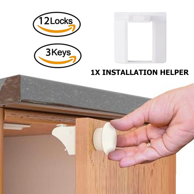 

Magnetic Lock Protection From Children Door Stopper Baby Safety Lock Infant Security Locks Kid Drawer Latch Cabinet Lock Limiter