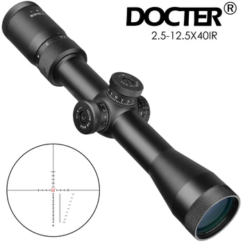 

DOCTER 2.5-12.5X40 IR Scopes Hunting Air Rifle Scope Wire Rangefinder Reticle Mil Dot Reticle Riflescope Tactical Optical Sights