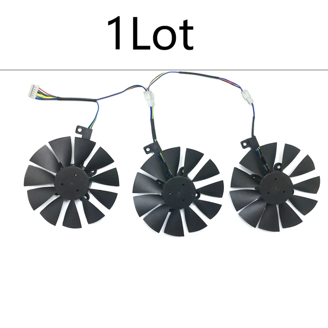 New 87mm T129215SU gpu cooling ram cooler FAN For ASUS GTX1080Ti 1060 1070 GTX980Ti R9 390X Graphics Card Fans  PC cooling fan 1Lot