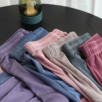 

Summer 2020 women's pants thin wide-leg pants were thin and loose pants cool casual straight trousers girls student pants