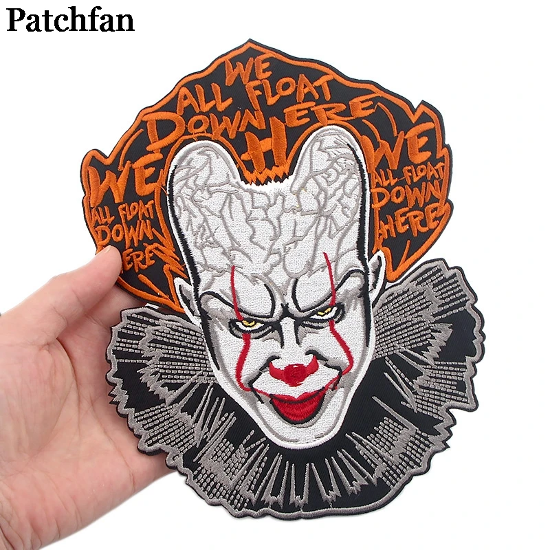 Patchfan Stephen King's IT аппликационные заплатки Сделай Сам Железный На para джинсовая сумка рубашка одежда наклейки в стиле панк вышитые значки A2337