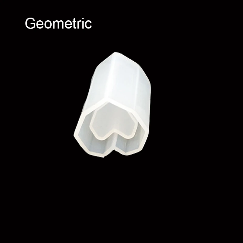 Новинка, Прозрачная силиконовая форма, высушенный цветок, смола, декоративное ремесло, сделай сам, держатель ручки для хранения, форма, формы для эпоксидной смолы, для ювелирных изделий - Цвет: geometric
