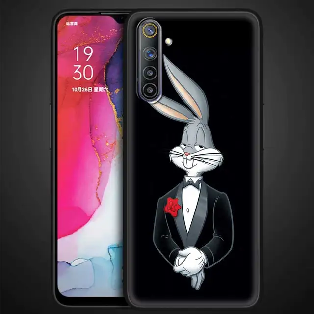 phone case For Redmi Note 9s 7 8t 9 8 10 9a 9c 9t K40 Pro coque Bumper tpu soft material Funny Cartoon Crazy Rabbit B06