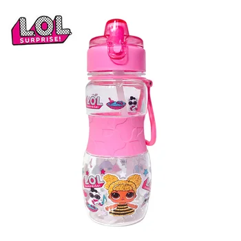 

400ml LOL Surprise Doll Water Bottle Creative Straw Cup Child Cartoon Straw Cup Girl Handle Cup Student Supplies Sport Water Cup