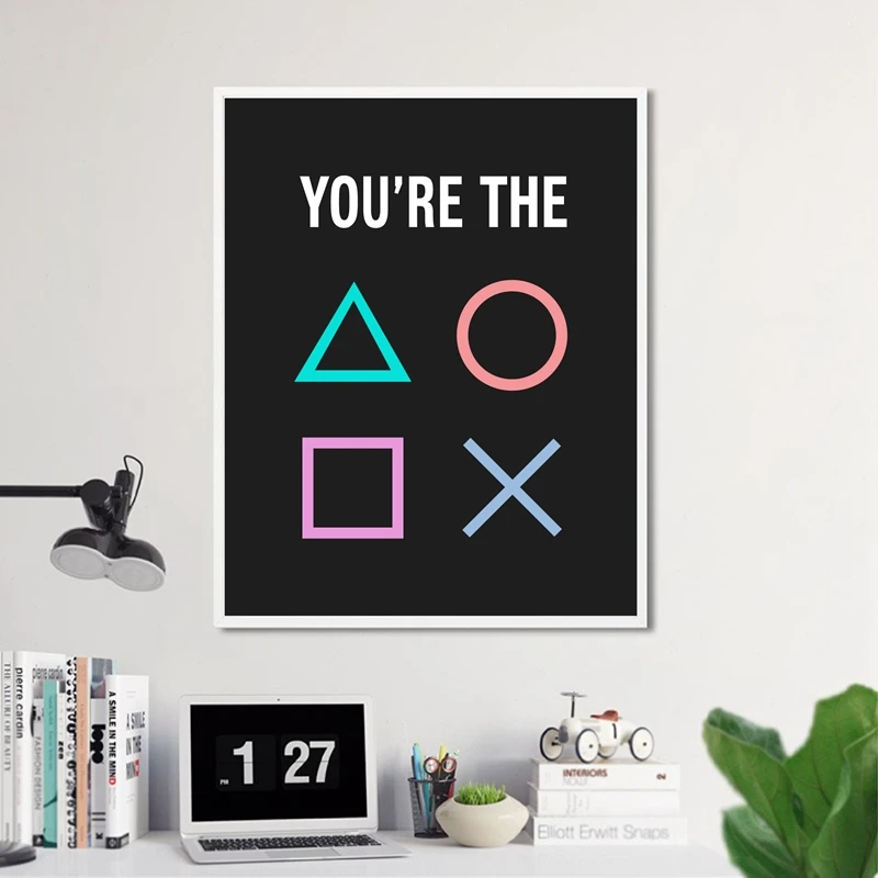 Video-Game-Geek-Posters-and-Prints-Gamer-Room-Decor-Player-1-player-2-Gaming-Sign-Kids