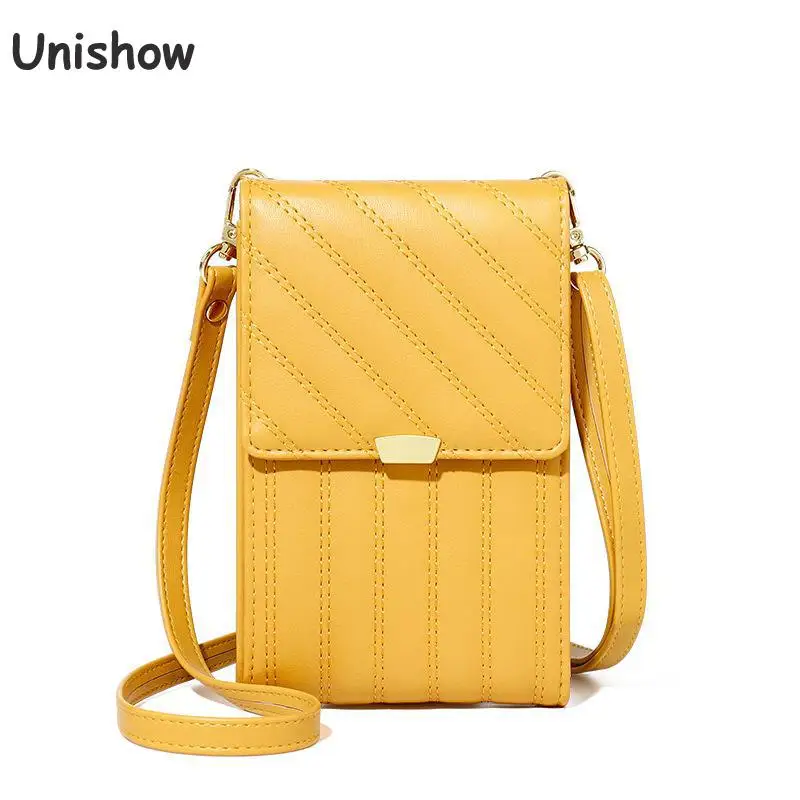

Unishow Fashion Cell Phone Crossbody Bag Women Small Shoulder Bags Brand Designer Female Wallet Purse Ladies Messenger Bag
