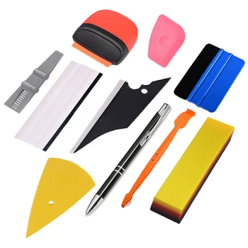 

EHDIS Vehicle Vinyl Wrap Tools Set Auto Wrapping Tools Magnetic Squeegee Carbon Fiber Sticker Film Cutter Car Accessories