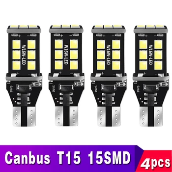 

4x W16W T15 LED CANBUS NO OBC ERROR Tail Lamp Bulb for Lada Vesta Granta Niva Kalina Piora Largus Car Backup Reserve Lights
