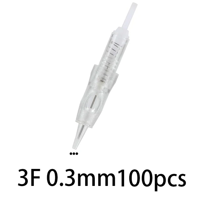 Professional Permanent Makeup Machine Tattoo Gun Eyebrow PMU Machine Pen For Up Eyebrows Eyeliner Lip Microblading Makeup Kit 3F 0.3mm 100pcs
